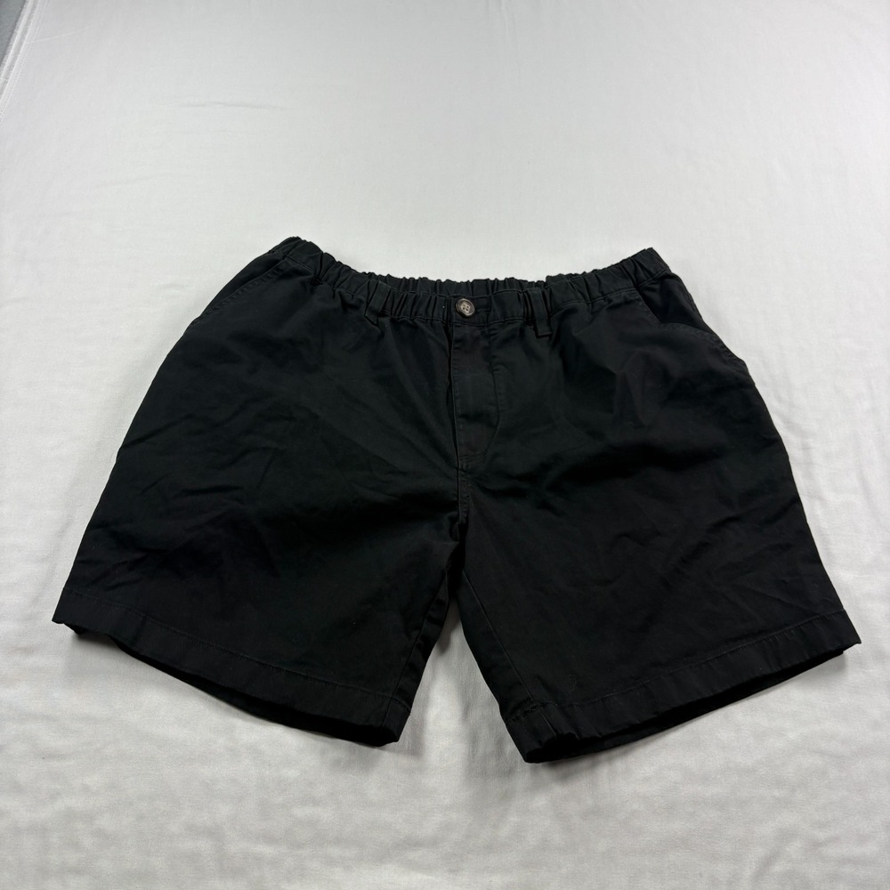 Chubbies Shorts Mens XL Black Chino The Khakinators Above Knee Preppy Stretch
